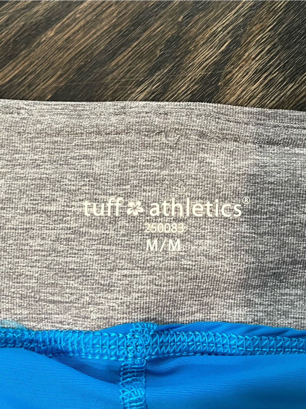 NWT Tuff Athletics Checkered Blue Skort Gray Waistband Size M Athleisure - Picture 7 of 10